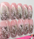 Baroque Pink & Gold Chrome Curves