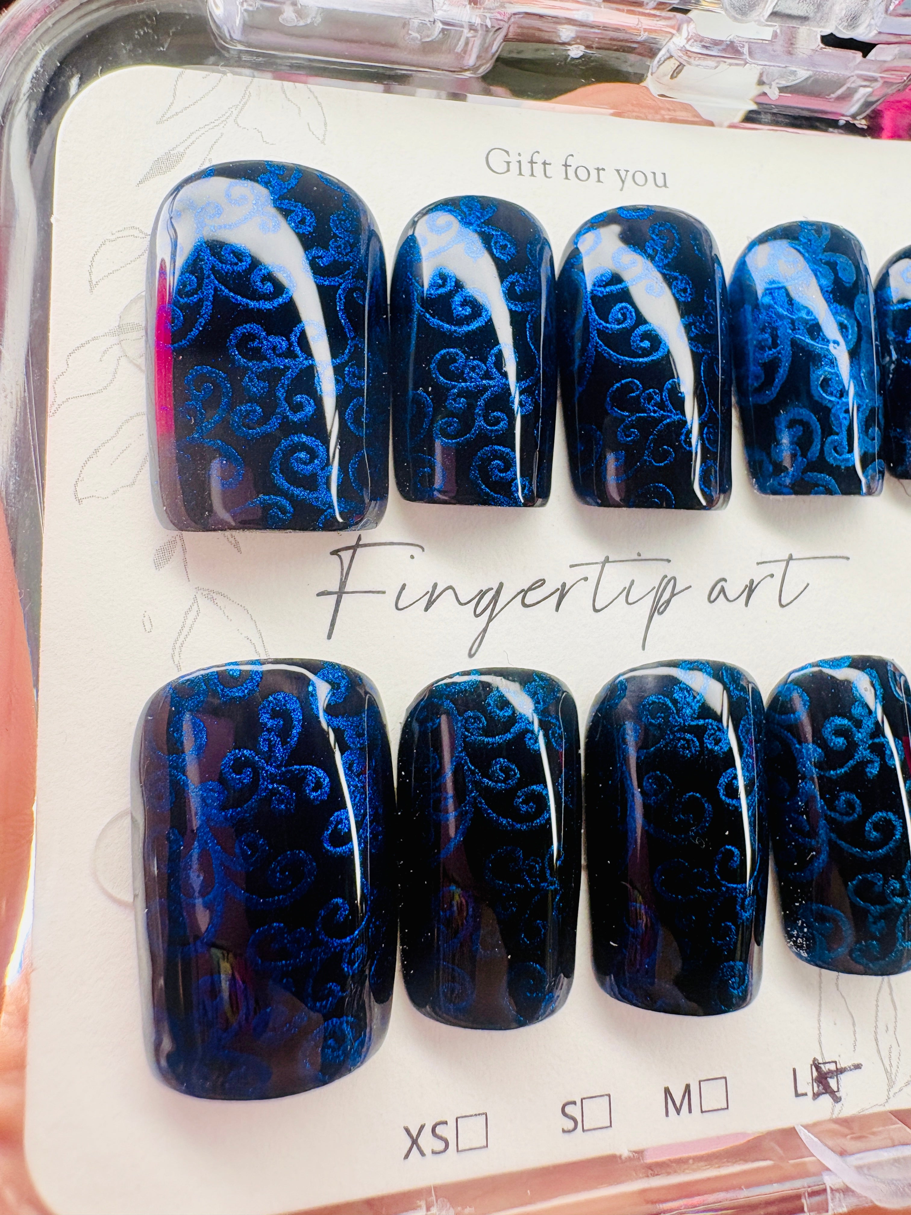 Midnight Blue Chrome Baroque